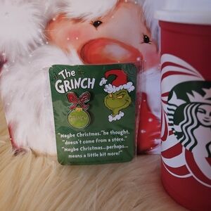 Dr. Seuss The Grinch 2 Inch Ornament Pin with Card NWT
